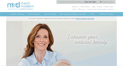 Desktop Screenshot of cosmeticdentistrymarin.com